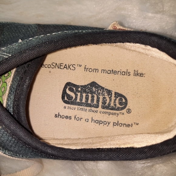 "Simple" hemp pokadot navy sneakers - Picture 11 of 13